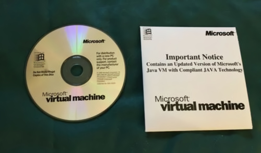 Microsoft Java Virtual Machine CD (1998)
